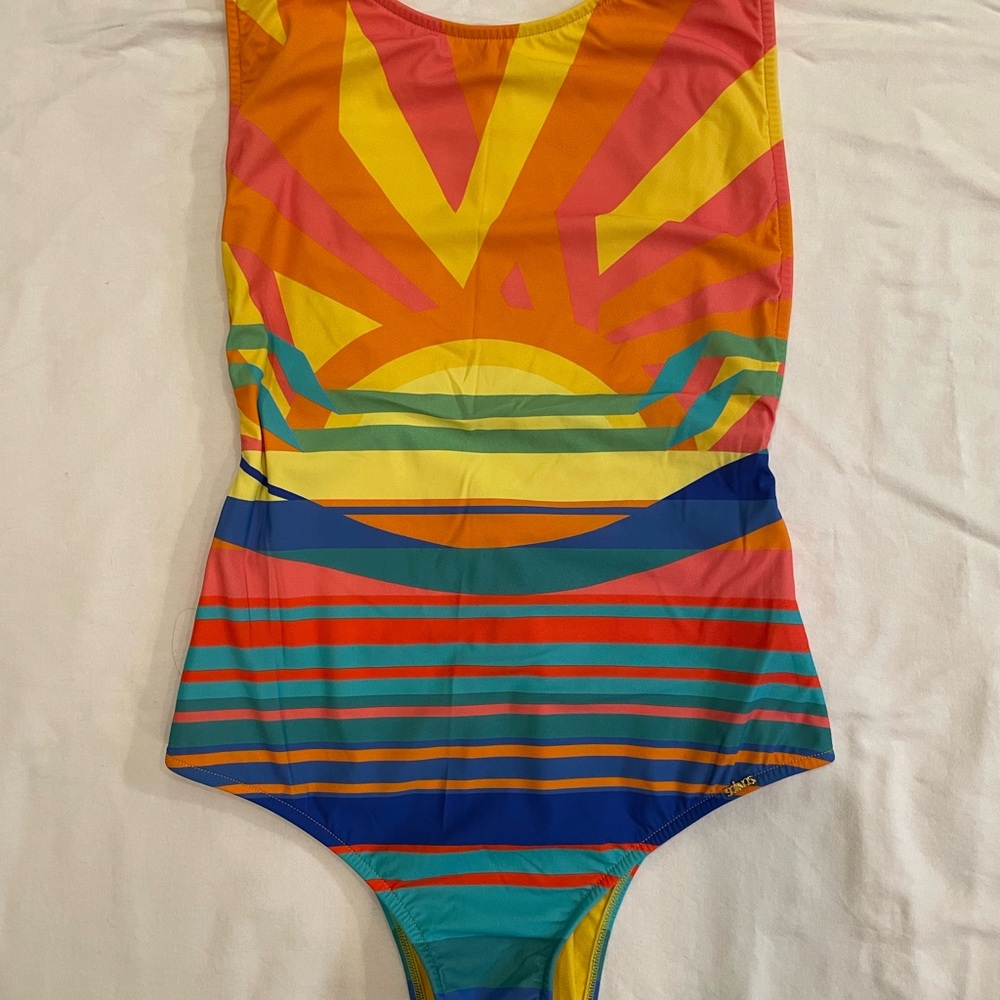 Salinas Low-Back One-Piece Swimsuit, size M